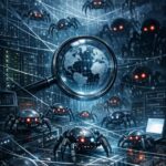 Geheime Googlebot Flottenull Riesiges Netz Unsichtbarer Crawler