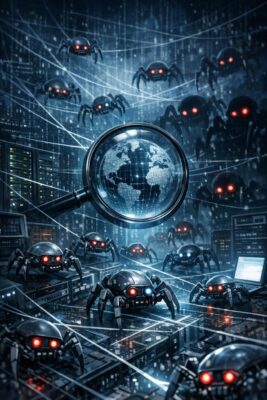 Geheime Googlebot Flottenull Riesiges Netz Unsichtbarer Crawler