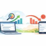 Google Desktop CTR steigtnull Mobile CTR schwaechelt ueberall bei Spitzenplaetzen